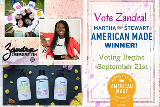 VOTE ZANDRA IN MARTHA STEWART AMERICAN MADE AWARDS