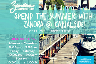 ZANDRA BEAUTY OPENS POP UP SHOP @ CANALSIDE BUFFALO