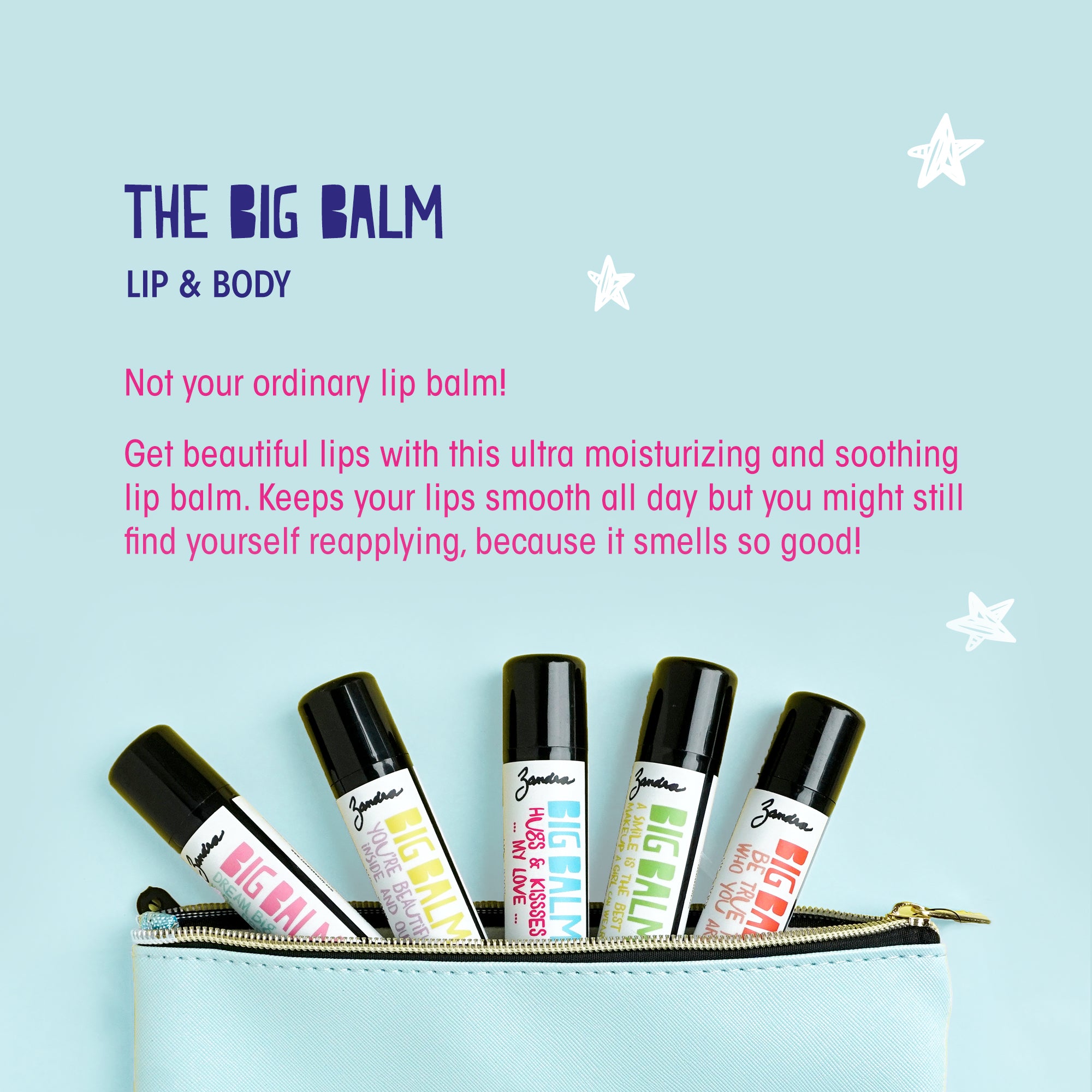 4 Sets of Zandra Lip balms fashion